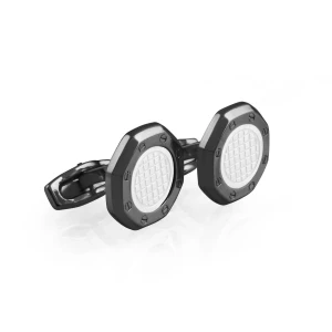 A-P Cufflinks For Men, Black, C-45