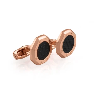A-P Cufflinks For Men, Rose Gold, C-45
