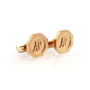 A-P Cufflinks For Men, Rose Gold, CB-18