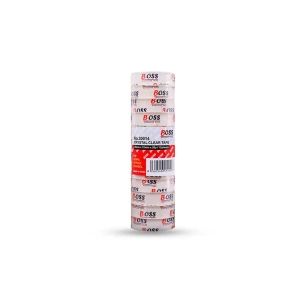 Boss Stationery Crystal Clear Tape 38um x 12mm x 12y 12pcs