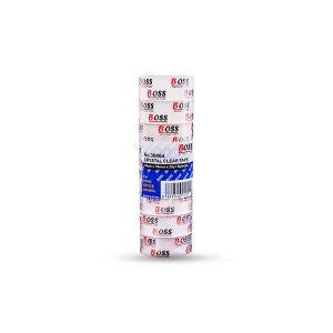 Boss Stationery Crystal Clear Tape 38um x 18mm x 20y 08pcs