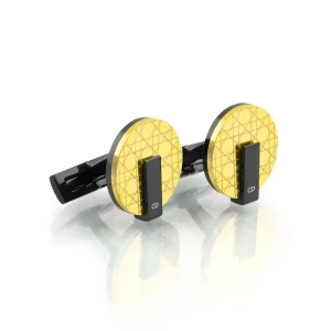 C-D Cufflinks For Men, Golden, CB-8