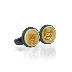 CHN Cufflinks For Men, Black, C-24