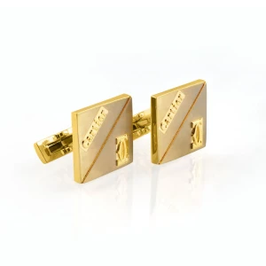 CRT Cufflinks For Men, Golden, C-47