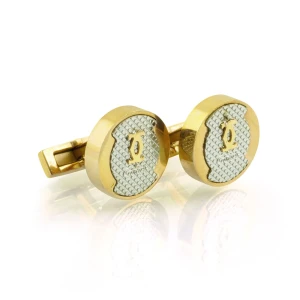 CRT Cufflinks For Men, Golden, CB-5