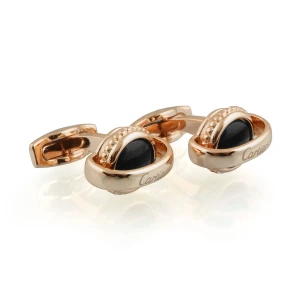 CRT Cufflinks For Men, Rose Gold, C-60