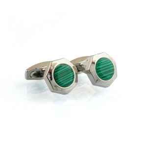 CRT Cufflinks For Men, Silver C-10
