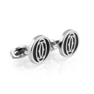 CRT Cufflinks For Men, Silver, C-49
