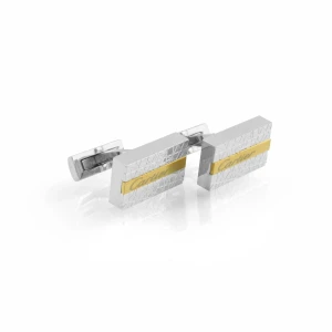 CRT Cufflinks For Men, Silver, CB-22