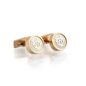 DHL Cufflinks For Men, Rose Gold, C-09