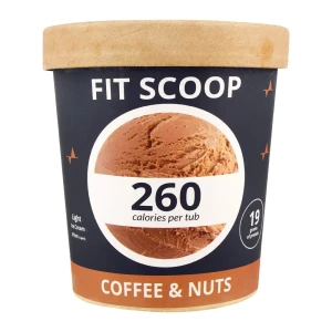 Fit Scoop Coffee & Nuts Light Ice Cream, 475ml