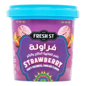 Fresh Street Strawberry Ice Cream Cup, 125ml