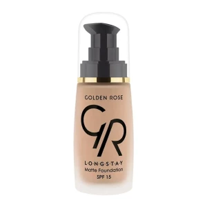 Golden Rose Longstay Matte Foundation, SPF 15, Vitamin A + E, 09