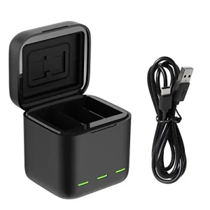 Gopro Caisi 2 batteries & 3 charging Case For Hero 9,10,11