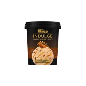 Hico Indulge Caramel Almond Crunch Ice Cream, 500ml