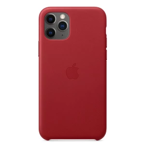 iPhone 11 Pro Leather Case Red