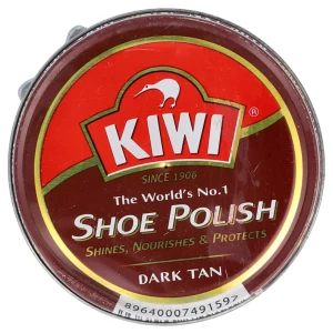 Kiwi Shoe Polish Dark Tan Tin 90 Ml