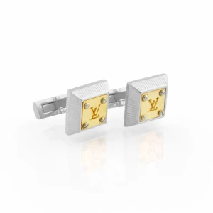 L-V Cufflinks For Men, Silver, CB-17