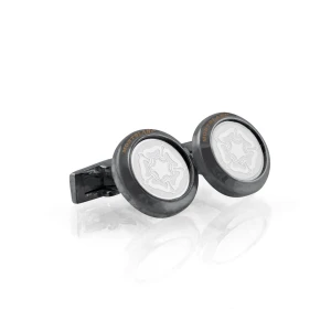 M-B Cufflinks For Men, Black, C-13