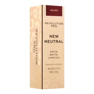 Makeup Revolution Pro New Neutral Satin Matte Lipstick, Velvet