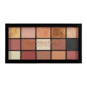 Makeup Revolution Reloaded Eyeshadow Palette, Affection, 15-Pack