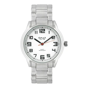Omax Men's Chrome Round Dial & Bracelet Analog Watch, HBJ973PH12