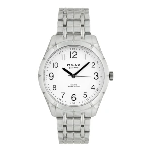 Omax Men's Chrome Round Dial With Bracelet Analog Watch, HBJ971PH18