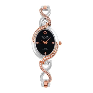 Omax Women's Oval Designed Dial & Chain Analog Watch, JES966N012
