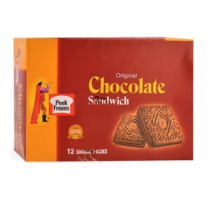 Peek Freans Original Chocolate Sandwich Biscuits Snack Packs 12 Pcs