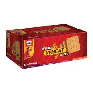 Peek Freans Whole Wheat Slices Sugar Free Snack Packs 12 Pcs