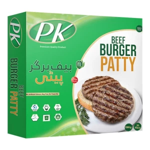 PK Beef Burger, 1 KG, 20-Pack