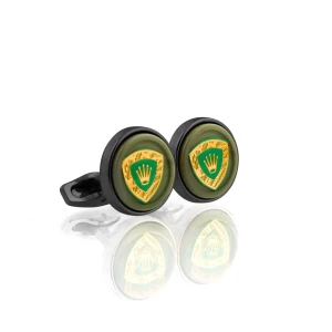 RLX Cufflinks For Men, Black, C-29