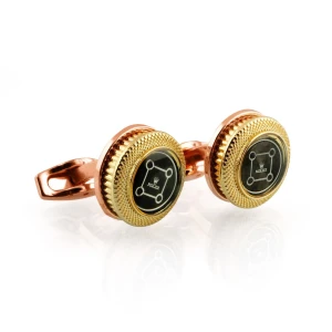 RLX Cufflinks For Men, Rose Gold, C-57