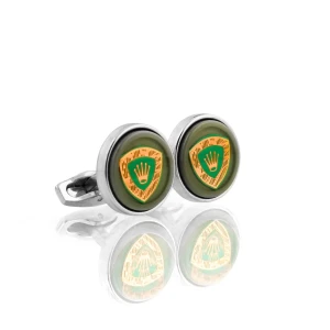 RLX Cufflinks For Men, Silver, C-29