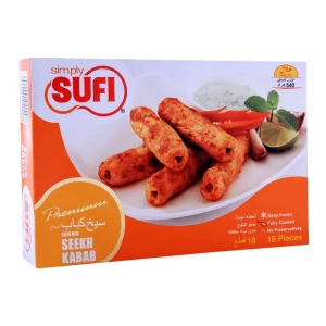 Sufi Chicken Seekh Kabab, 18 Pieces, 540gm