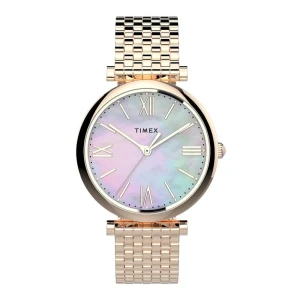 Timex Analog Mother Of Pearl Dial Women's Watch, TW2T79200