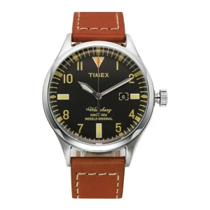 Timex Men's Analogue Quartz Leather Strap Watch, TW2P84000