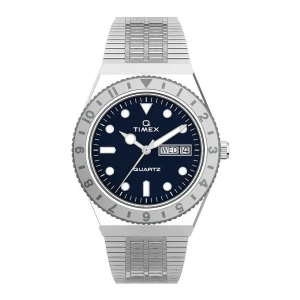 Timex Q 36mm Blue Dial Stainless Steel Bracelet Women's Watch, TW2U95500
