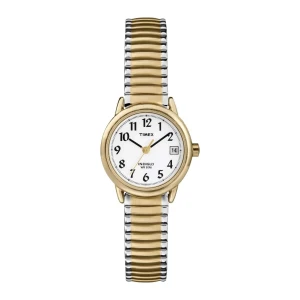 Timex Women's Indigo WR30M Yellow Gold Round Dial With Two Tone Bracelet Analog Watch, T2H381
