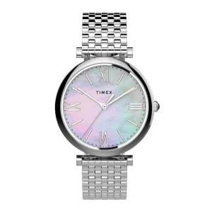 Timex Women's Parisienne 35mm Stainless Steel Bracelet Watch, TW2T79300