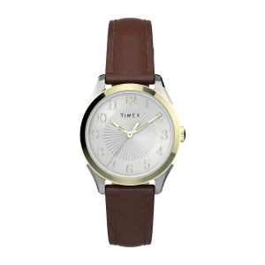 Timex Womn Brown Strap Analog Watch, TW2T66700